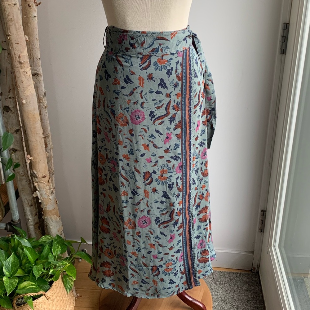 NWOT Natalie Martin Wildflower Lulu Wrap Skirt L